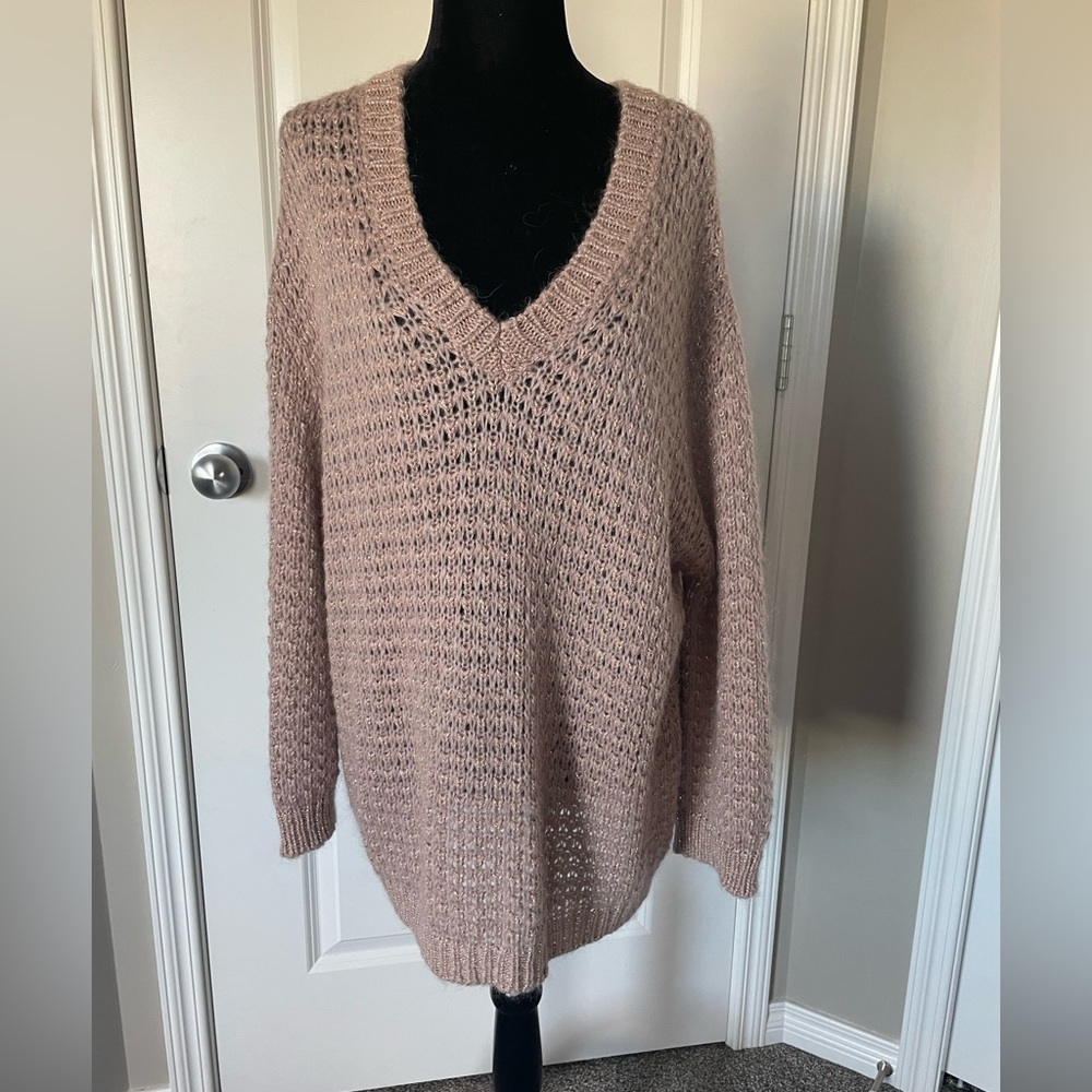 Roségold knit sweater